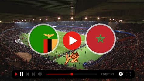 maroc zambie match live